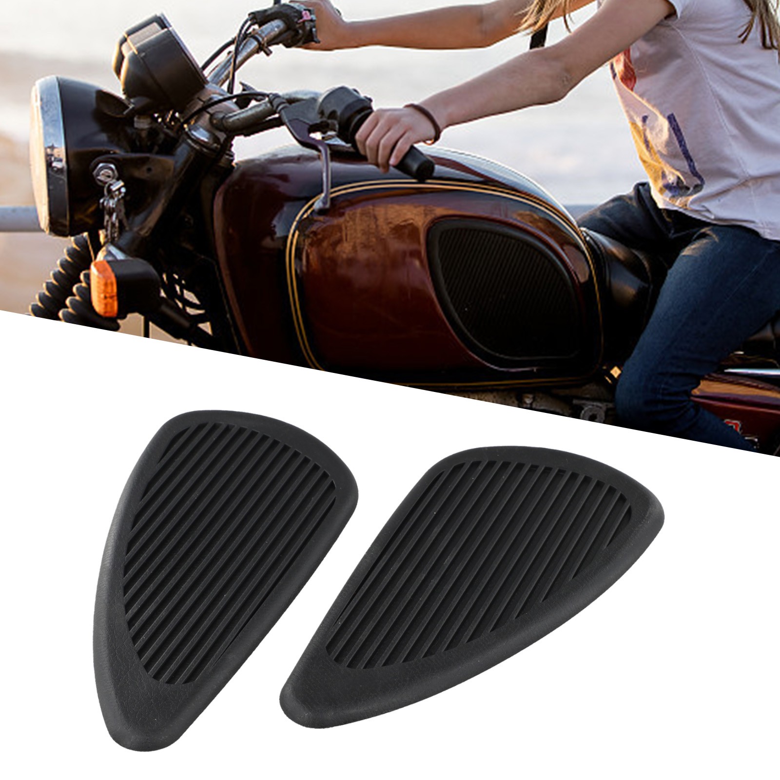 Motorcycle Protective Traction Pads Effective Anti Slip Design for Fuel Tanks