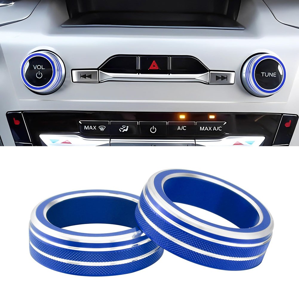 Aluminum Alloy Knob Covers for Ford For Explorer 2020 2025 Vehicle Trim