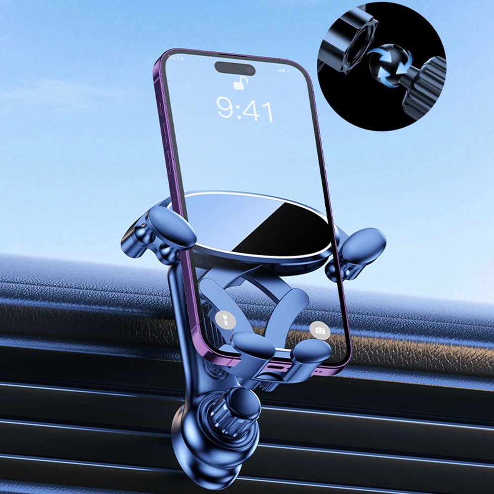 Support Téléphone Voiture Réglable 360 Degrés pour Ventilation Facile Accès - Photo 10 sur 15