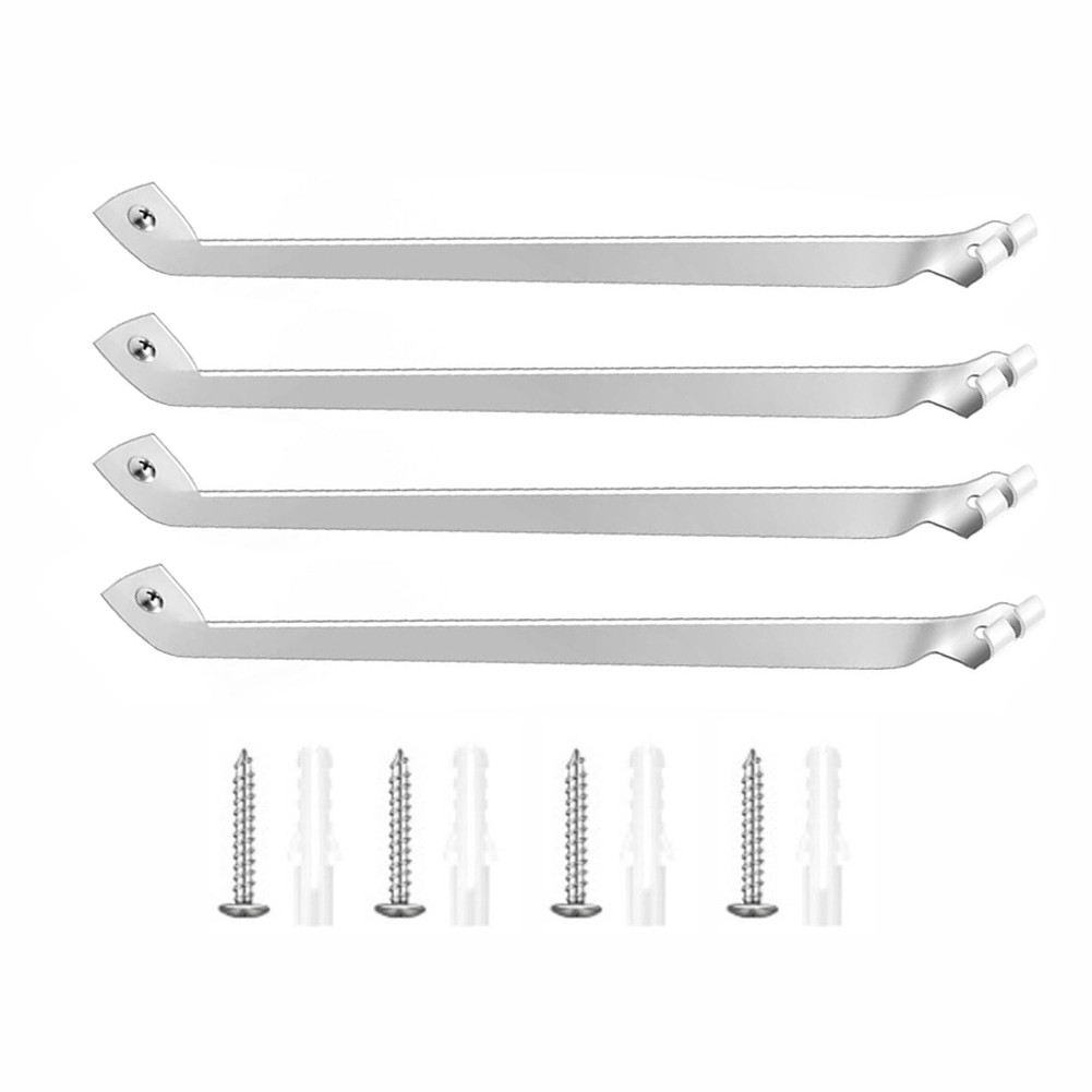 Epoxy Coated Steel Wire Shelving Brackets 46Pcs for Easy Secure Installation