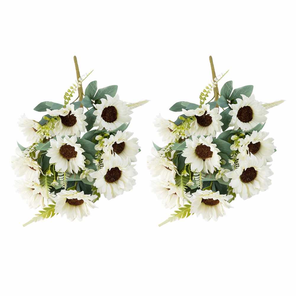 2PCS Beautiful Sunflower Bouquet for Inviting For Home and Event Spaces