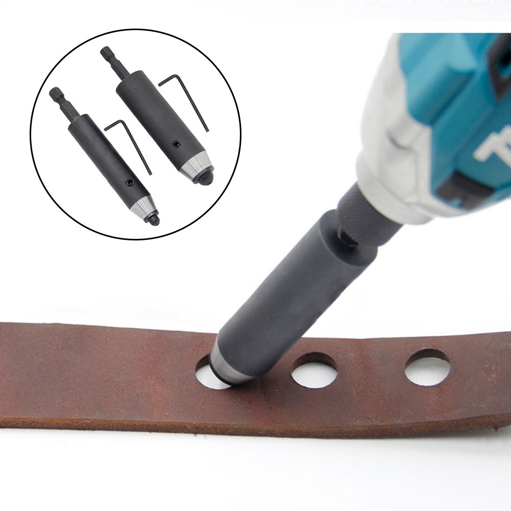 Electric Leather Hole Punch Tool for Crafts and Repairs with Hex Shank Design - Picture 21 of 33