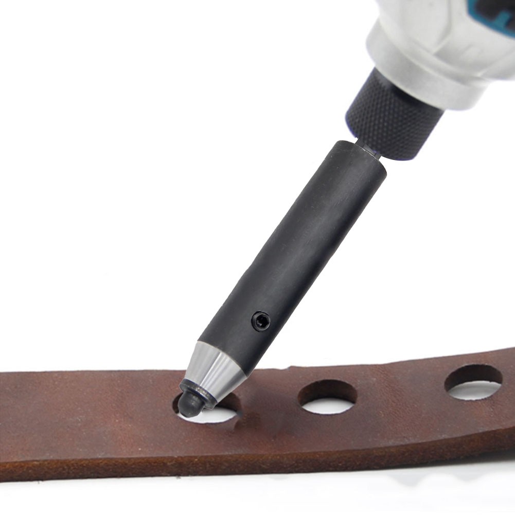 Electric Leather Hole Punch Tool for Crafts and Repairs with Hex Shank Design - Picture 17 of 33