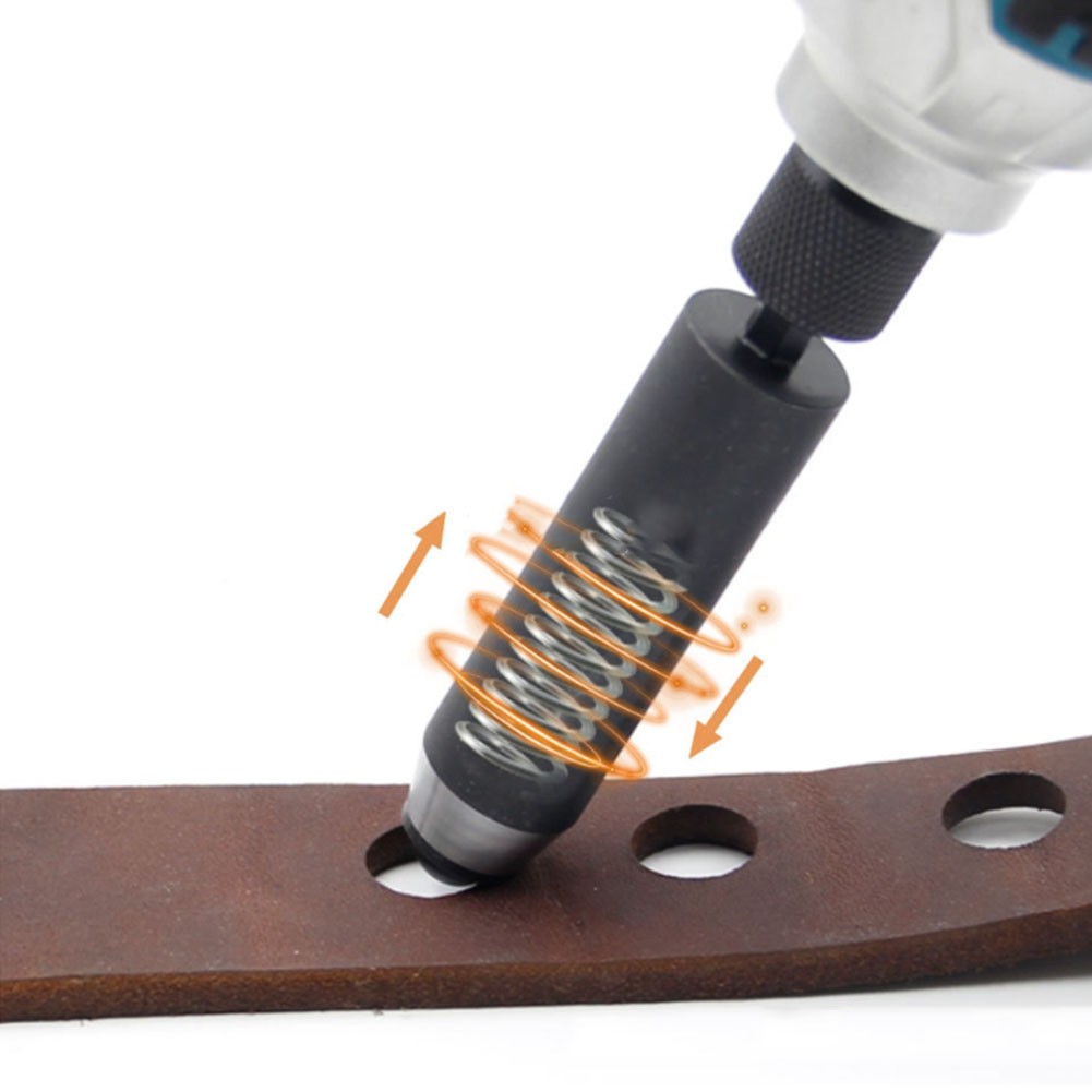 Electric Leather Hole Punch Tool for Crafts and Repairs with Hex Shank Design - Picture 19 of 33