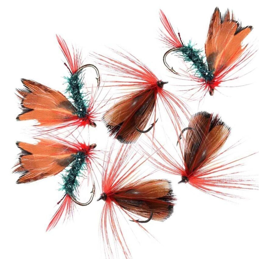 Kit de pêche à la mouche truite et bar avec 8 mouches humides sèches efficace - Photo 20/28