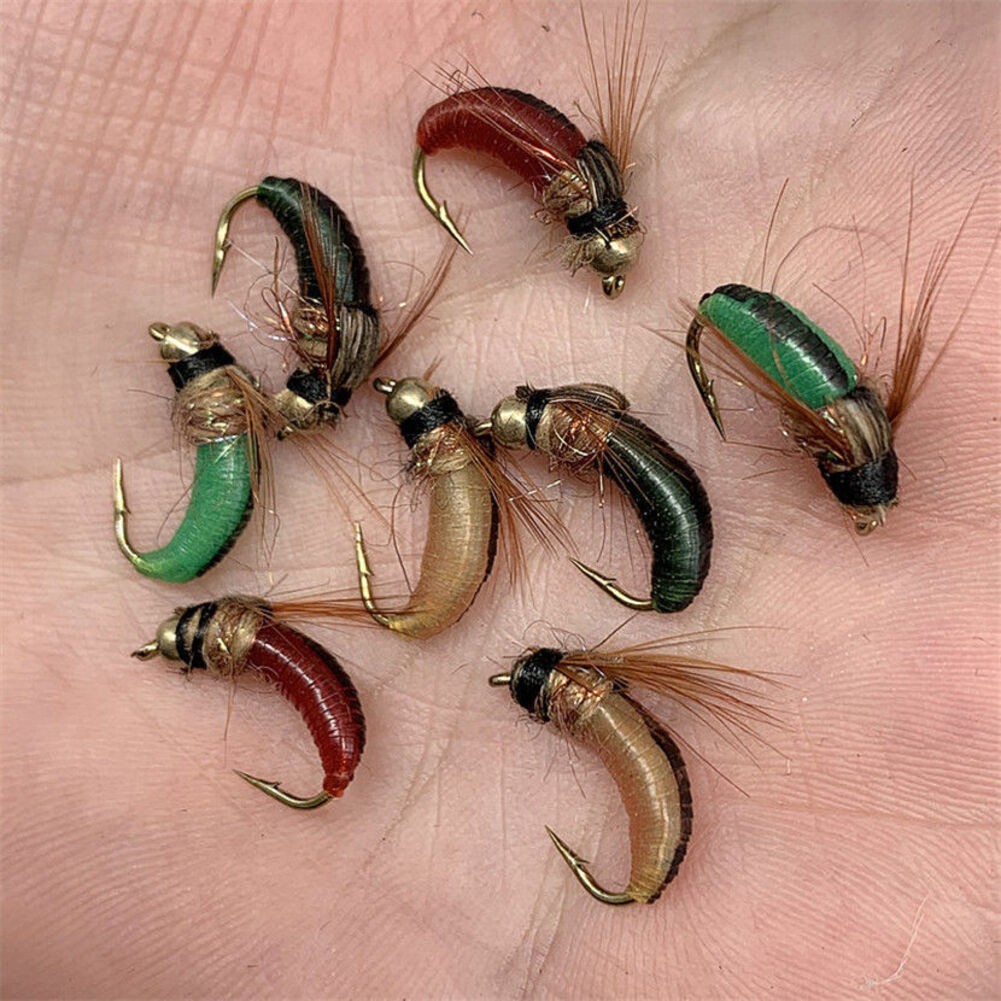 Kit de pêche à la mouche truite et bar avec 8 mouches humides sèches efficace - Photo 18/28