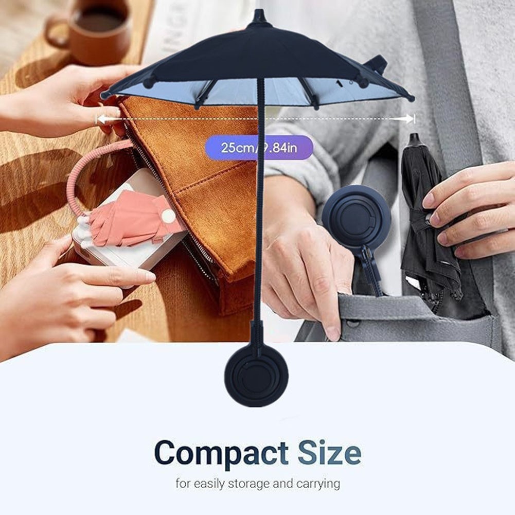 Parapluie téléphone magnétique miniature pour parasol efficace et pour écran