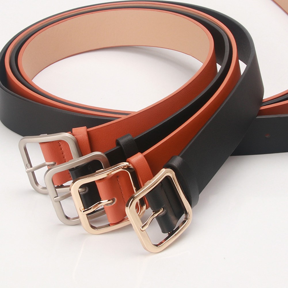Women'S Elegant Waist Belt Made from Comfortable Leather with Alloy Buckle - Picture 4 of 24
