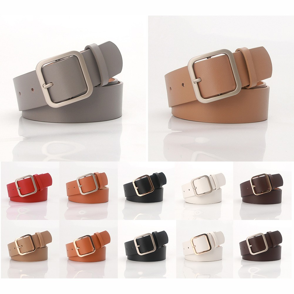 Women'S Elegant Waist Belt Made from Comfortable Leather with Alloy Buckle - Picture 3 of 24