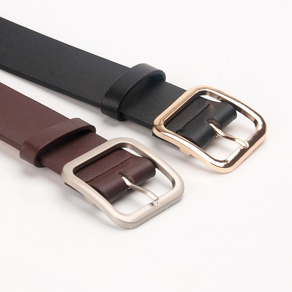 Women'S Elegant Waist Belt Made from Comfortable Leather with Alloy Buckle - Picture 1 of 24