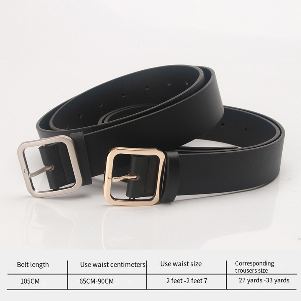 Women'S Elegant Waist Belt Made from Comfortable Leather with Alloy Buckle - Picture 2 of 24