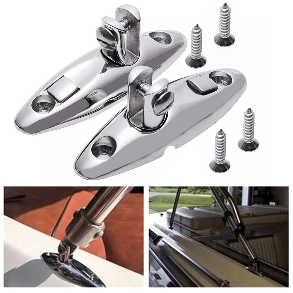 Robustes Schnellspanner Schwenkscharnier für Bimini Tops Marinequalität Edelst - Bild 3 von 9