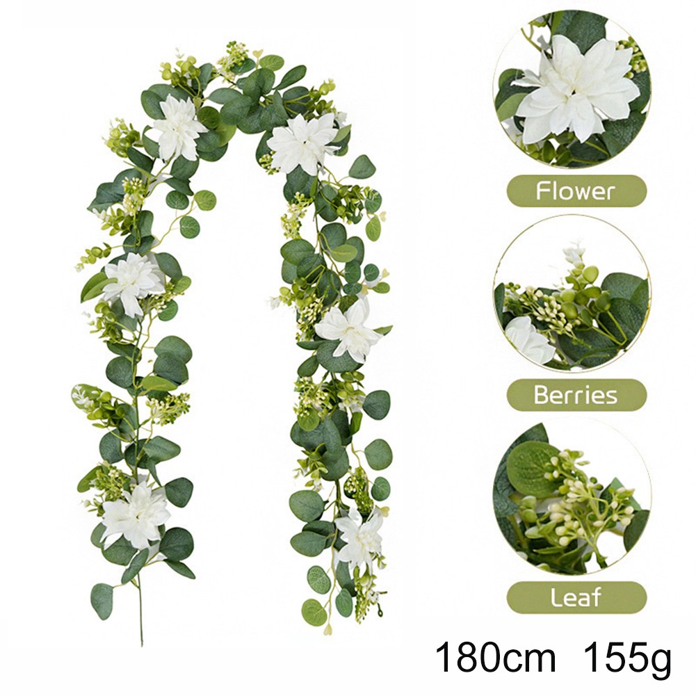 Decorative Eucalyptus Leaves and Rattan for Creative Table Centerpieces