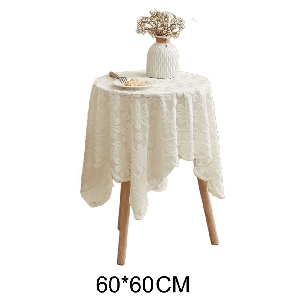 Stylish For Home Tablecloth with Rustic Wildflower and Sunflower Lace Patterns - Picture 9 of 13