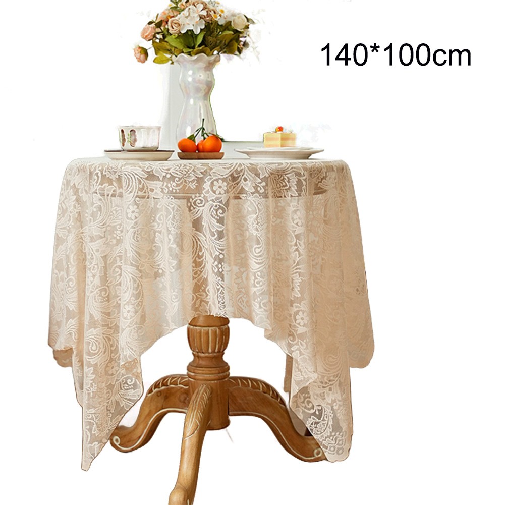 Decorative Lace Table Cover for Dining and Coffee Tables For Rectangular Round - Picture 33 of 60