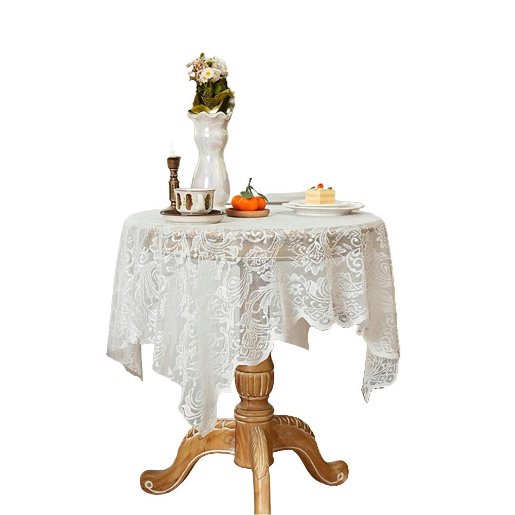 Decorative Lace Table Cover for Dining and Coffee Tables For Rectangular Round - Picture 44 of 60
