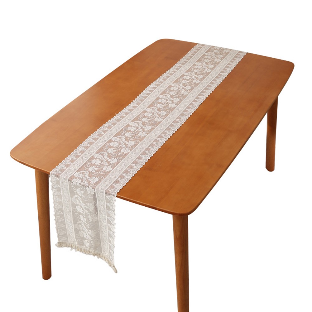 Refined Lace Table Runner with Tassels Adds a Touch of Elegance to Any Event - Picture 19 of 27