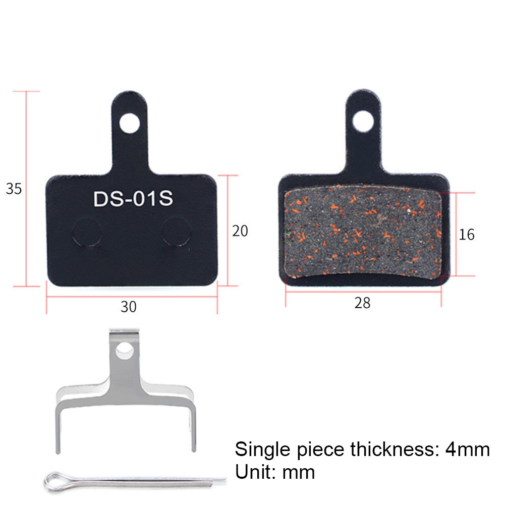 Freno de disco de repuesto para bicicleta freno de disco DS-01S pastillas de freno material antidesgaste - Imagen 19 de 23