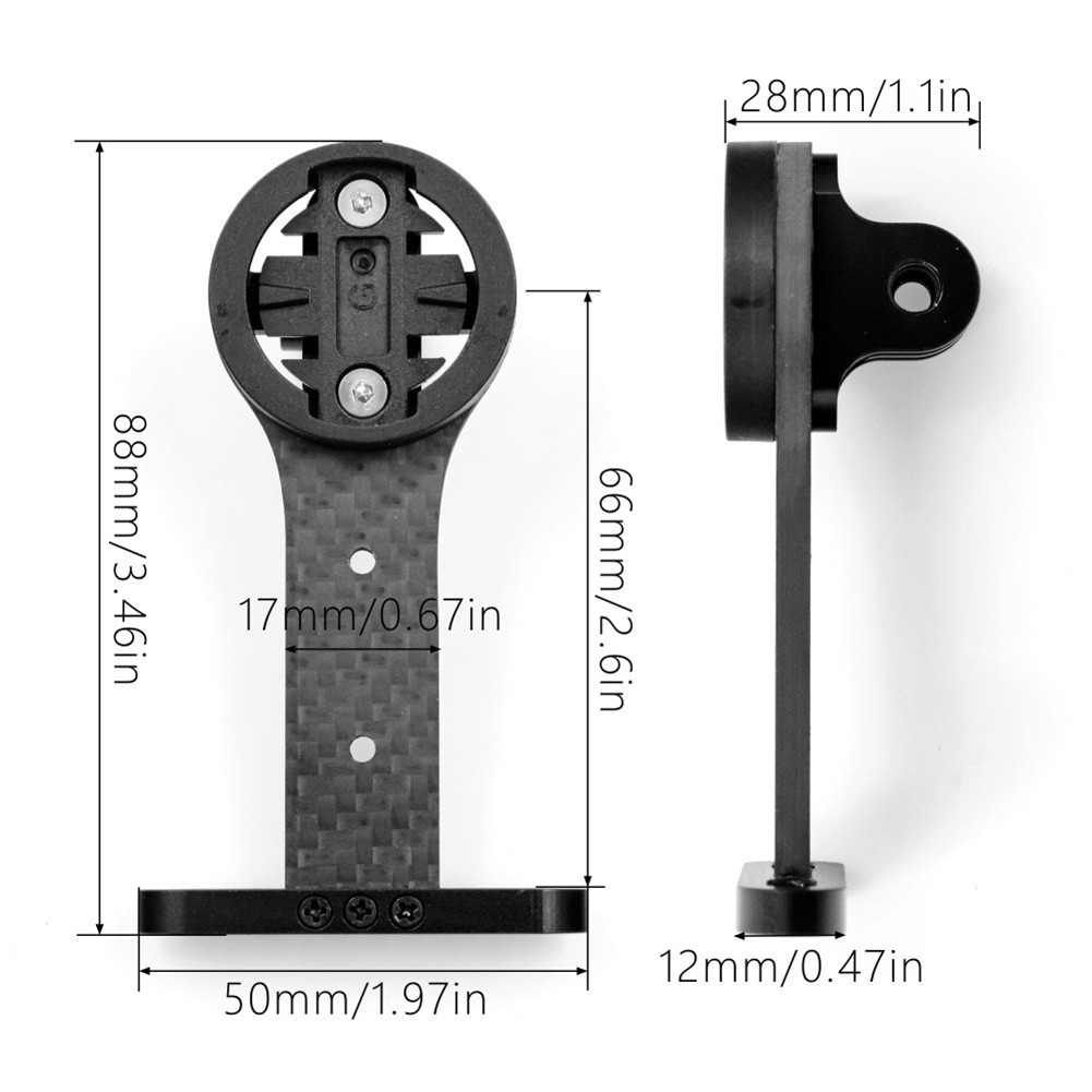 Fahrradcomputer Halter Mountain Rennrad Lenker Aluminiumlegierung T800  Kohlefase | eBay