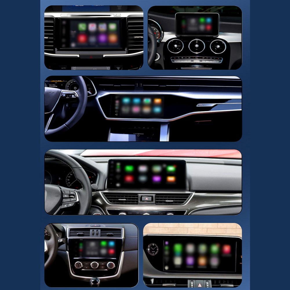 F??r CarPlay i f??r Samochodowy adapter bezprzewodowy Android z podstawą karty TF??tzung - Zdjęcie 2 z 8