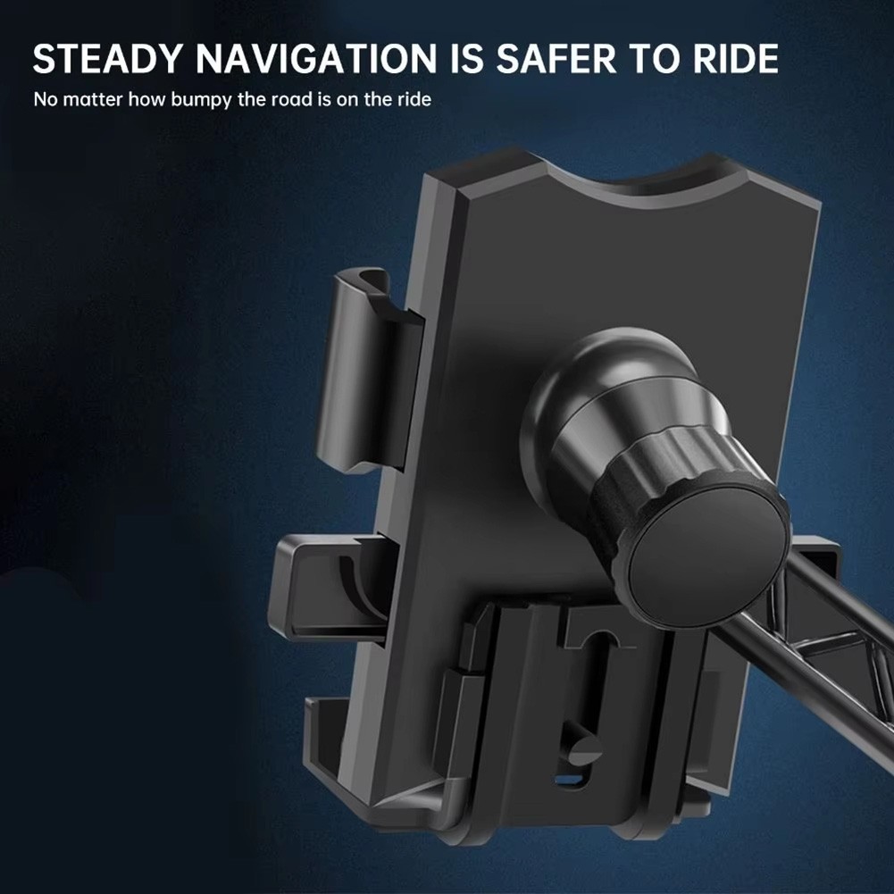 Support Téléphone Robuste pour Motos Angle de Vision Réglable pour Navigation - Photo 11 sur 12