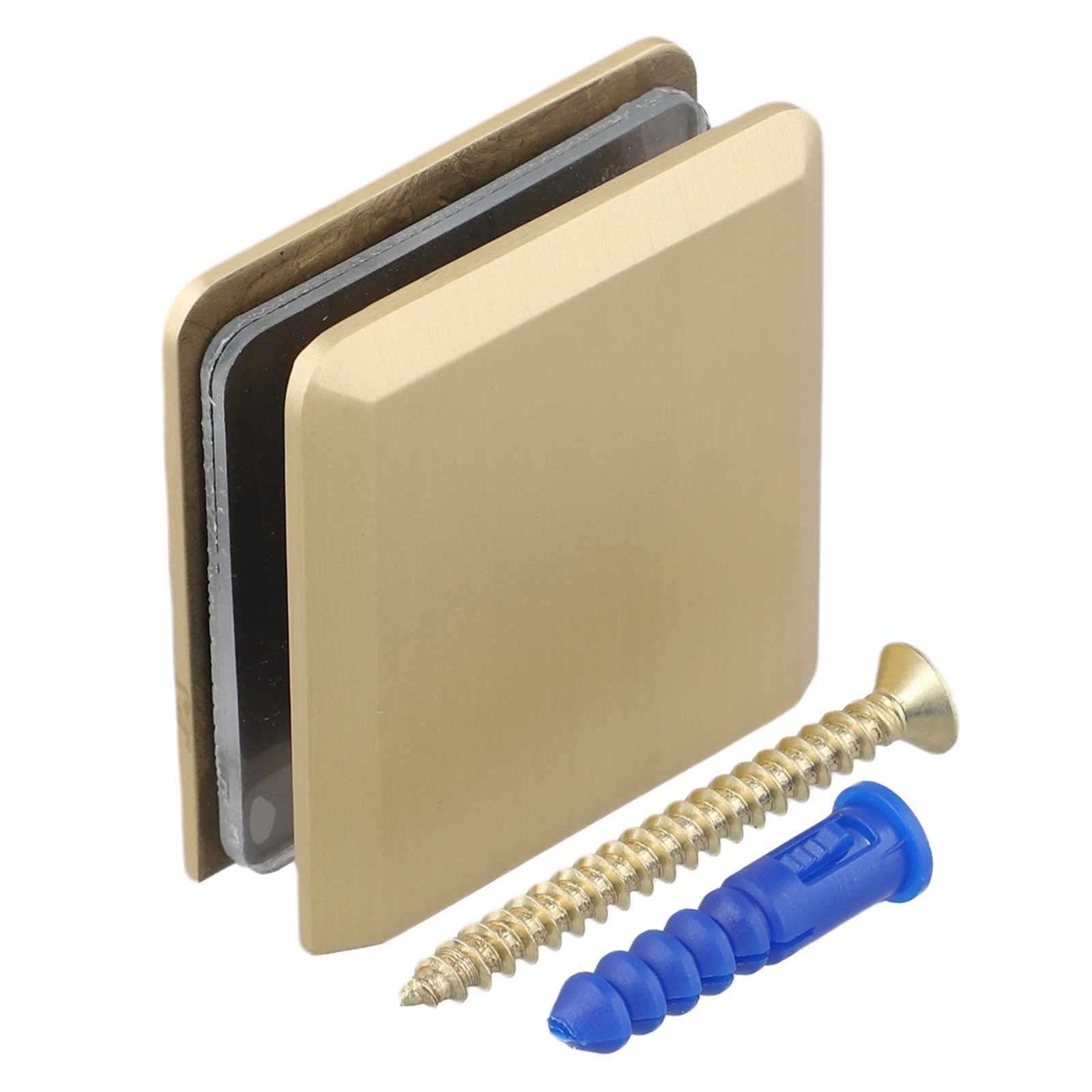 Abrazadera de vidrio de latón premium para instalación de baño de vidrio de 8 - Imagen 42 de 45