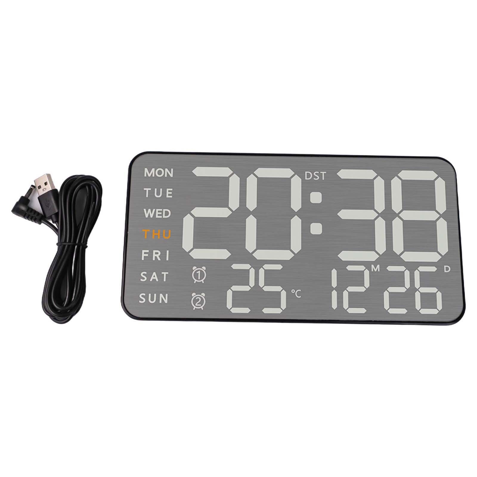 Bright Display Digital Wall Clock Automatic Photosensitivity Home Decor