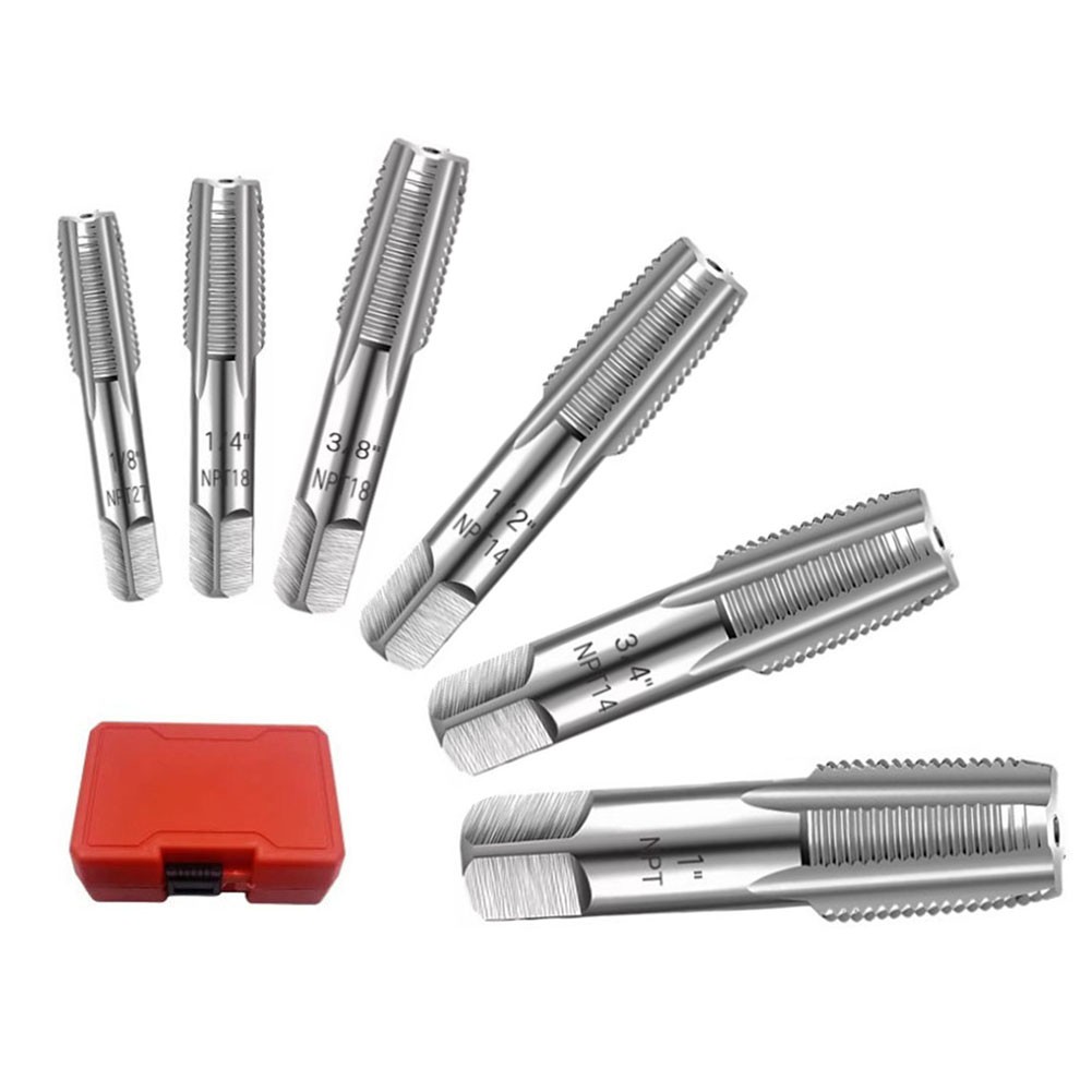 PROFESSIONAL 6PCS PIPE Tap Set with Standard Pitch for Reliable Tapping ...