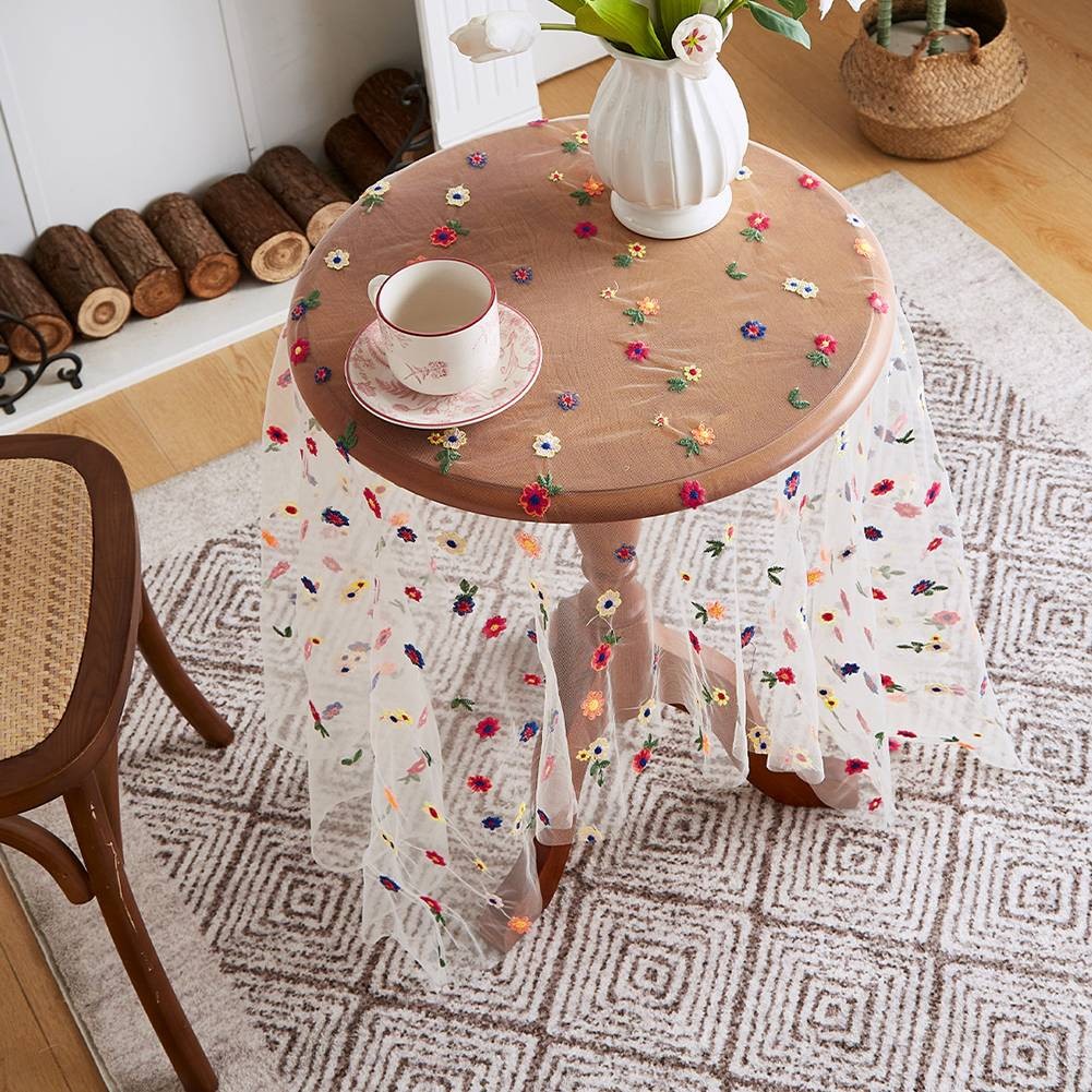Charming Flower Lace Table Cover Enhance Your For Home and Event Decor - Picture 20 of 22