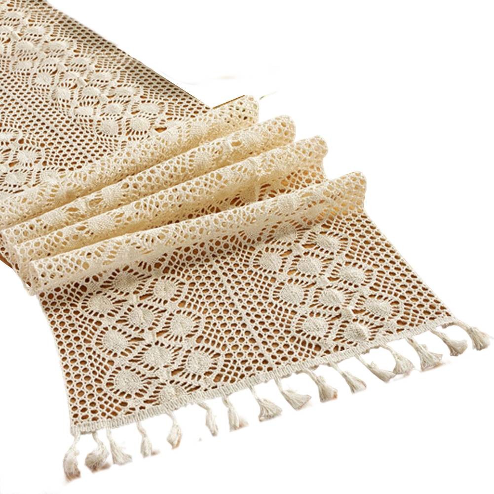 Runner da tavolo boemo alla moda ornato con nappe per arredamento casa elegante - Picture 22 of 35