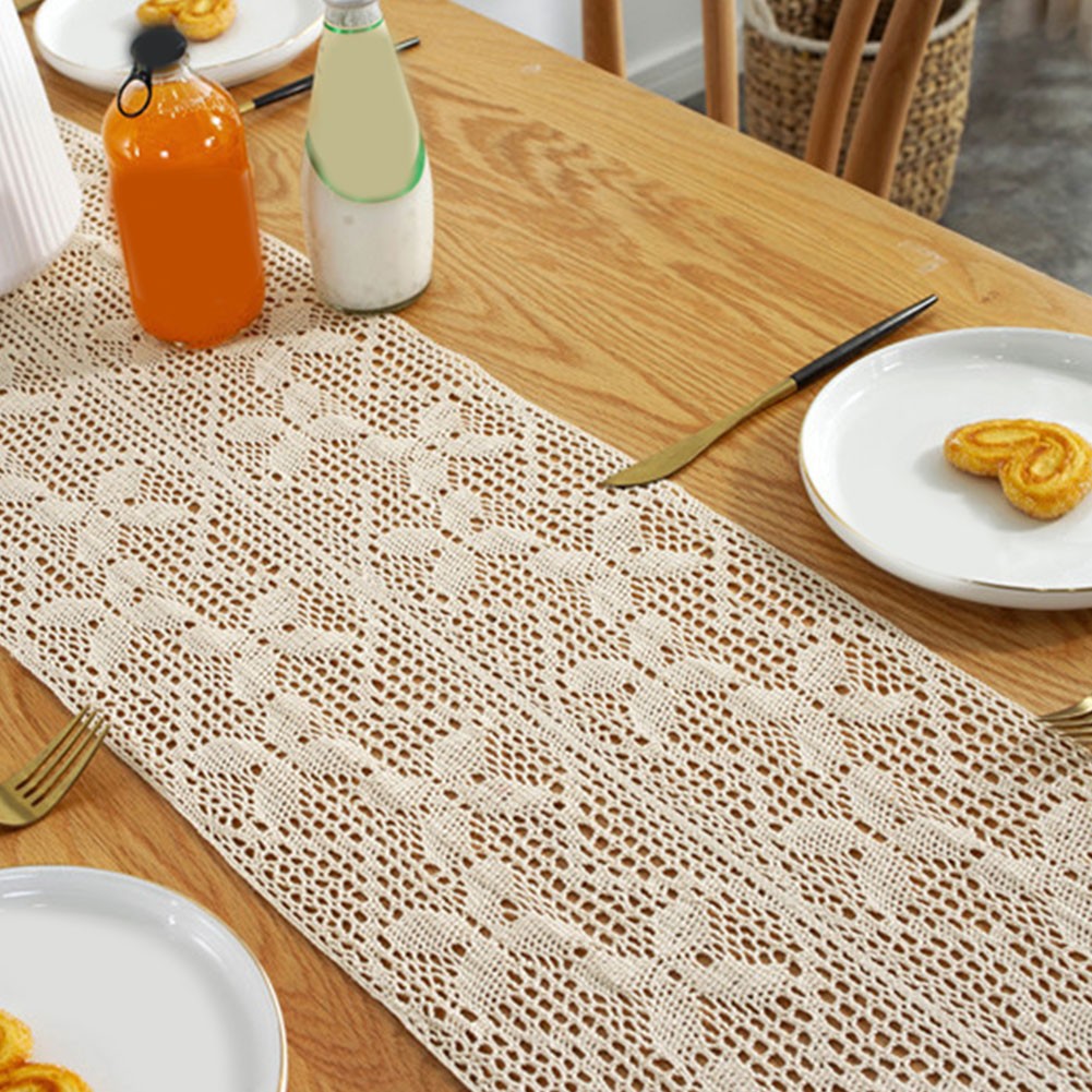 Runner da tavolo boemo alla moda ornato con nappe per arredamento casa elegante - Picture 16 of 35