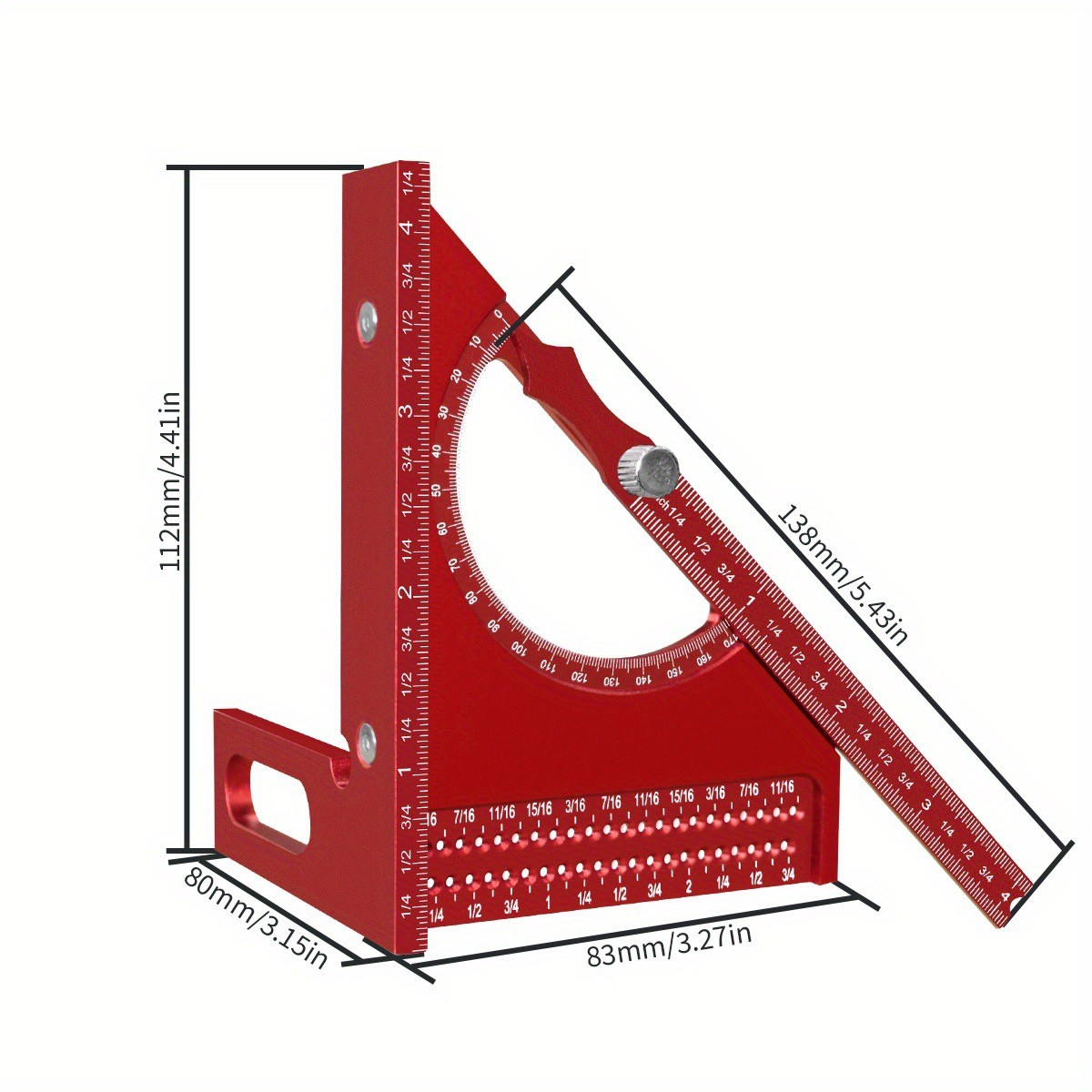 Adjustable Multi Angle Measuring Ruler for Accurate Square Marking Lines - Picture 16 of 23