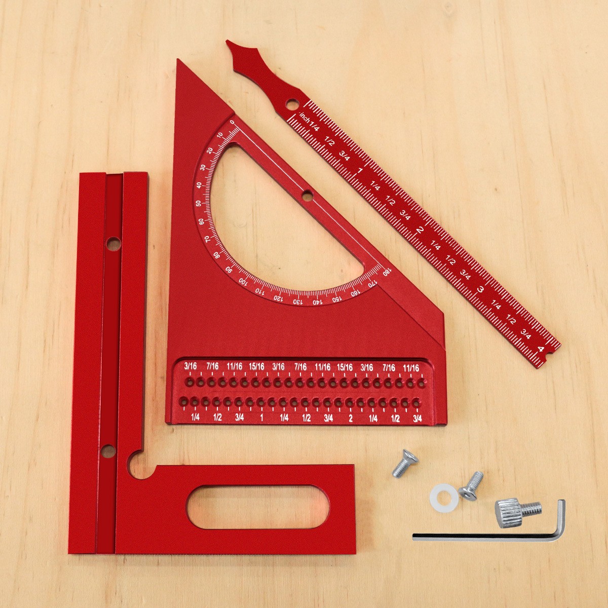 Adjustable Multi Angle Measuring Ruler for Accurate Square Marking Lines - Picture 11 of 23