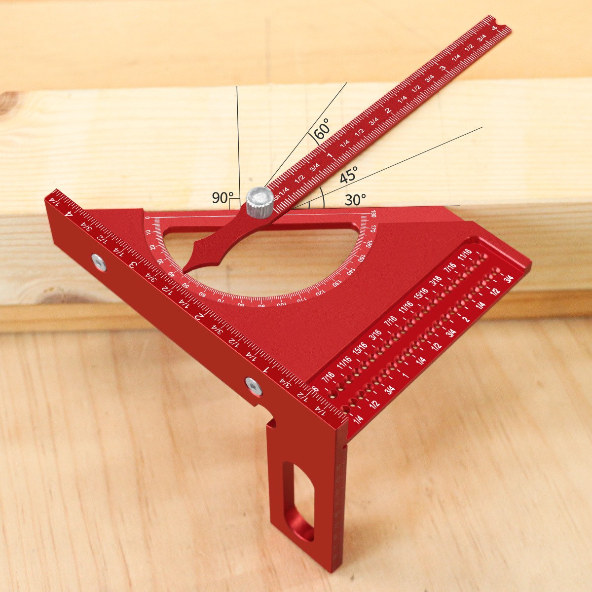 Adjustable Multi Angle Measuring Ruler for Accurate Square Marking Lines - Picture 14 of 23