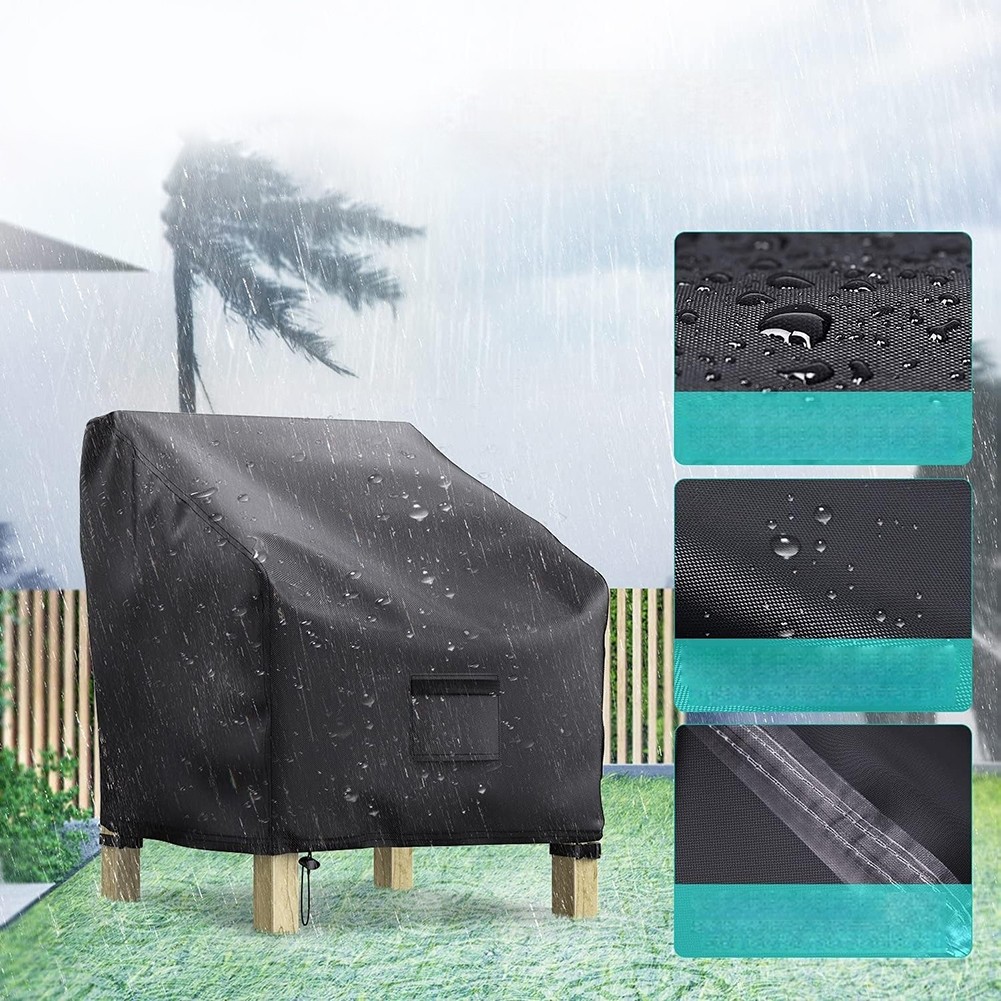 Uranshin Klappstuhlhussen (2 Stück) – Wasserdicht, UV-beständig, Für Outdoor-Möbel, 71x109 Cm