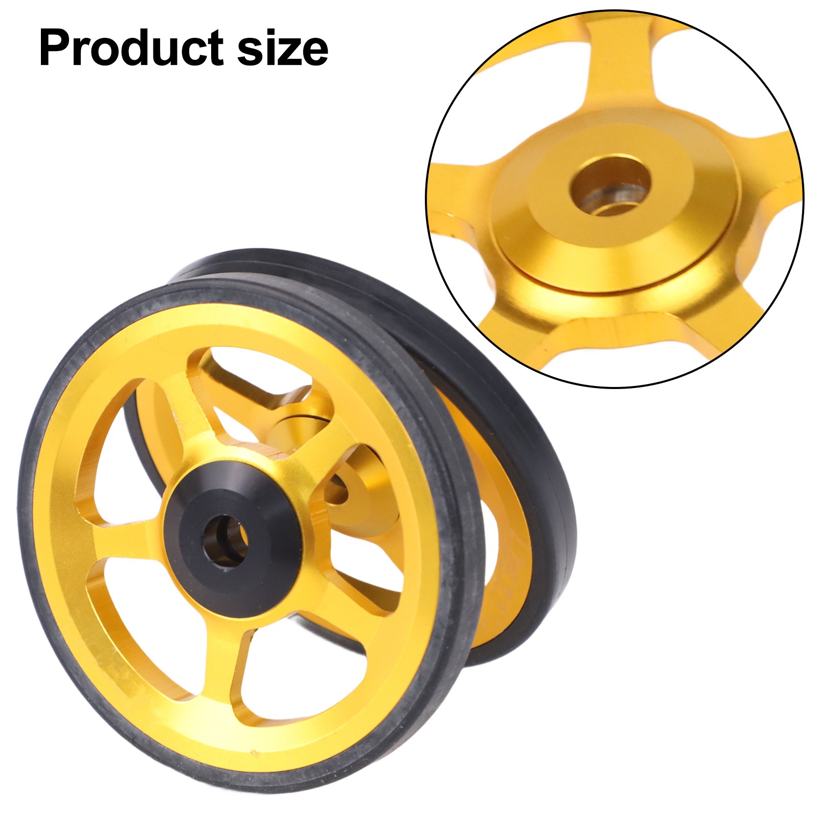 60mm Folding Bike Replacement Wheels for Brompton and For 3Sixty with Screws - Picture 30 of 35