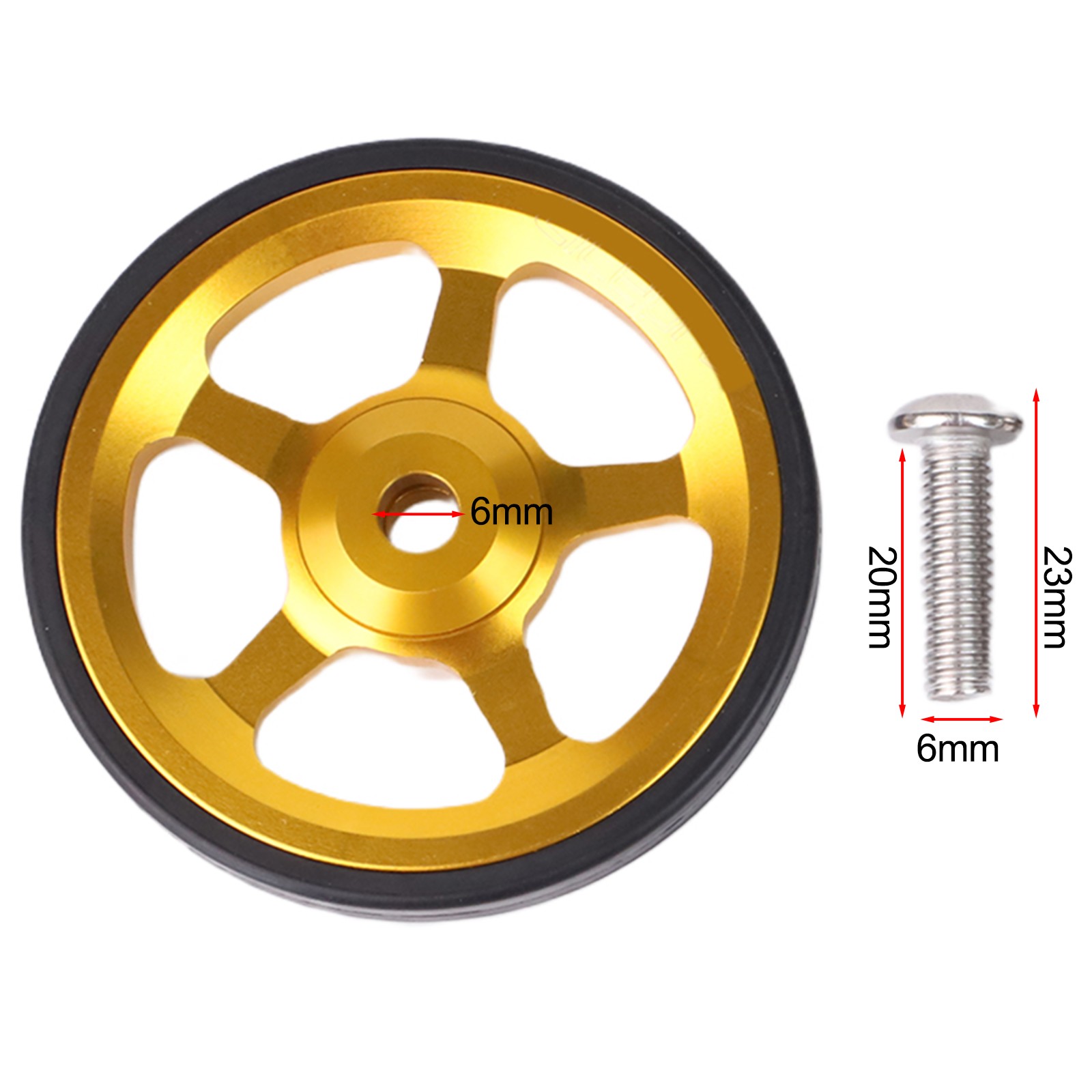 60mm Folding Bike Replacement Wheels for Brompton and For 3Sixty with Screws - Picture 29 of 35