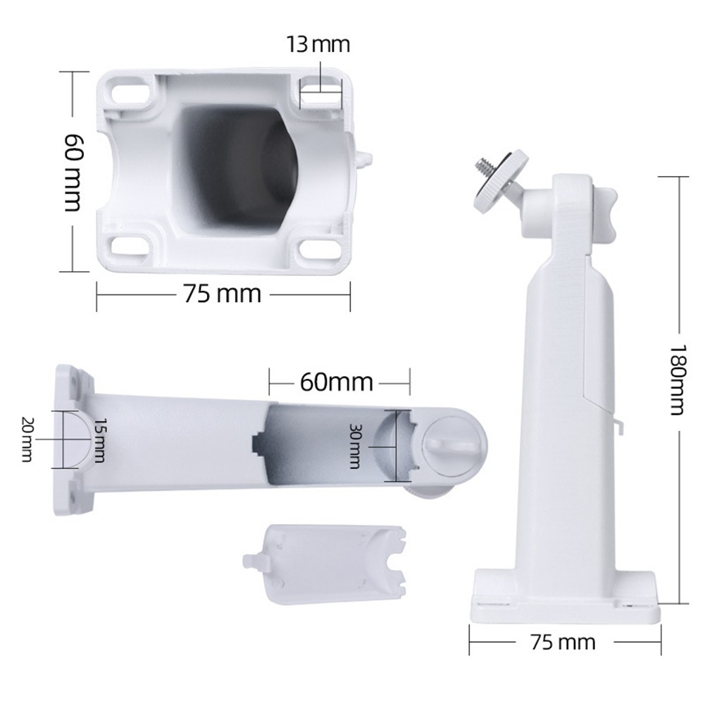 Indoor Outdoor Adjustable Camera Mount Bracket for CCTV Aluminum Alloy - Afbeelding 2 van 7
