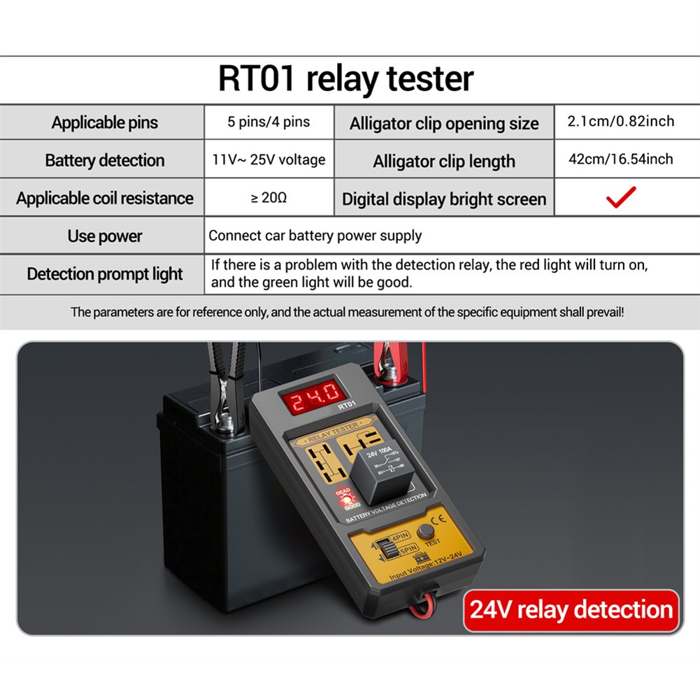 Testeur Relais Automobile pour Voitures Camions et Motos avec Ecran LCD Rétroé - Bild 11 von 12