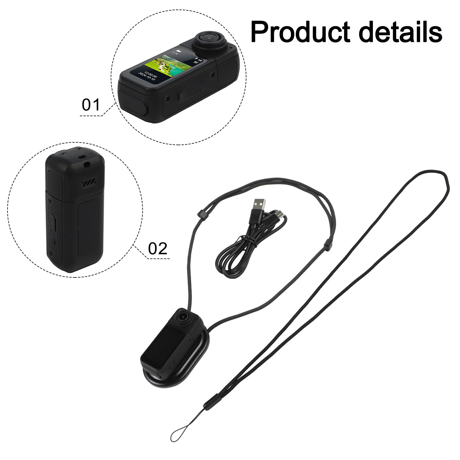 Action Camera with 4K Video and Magnetic Mount 1 47 inch Display for Easy Use - Picture 21 of 30