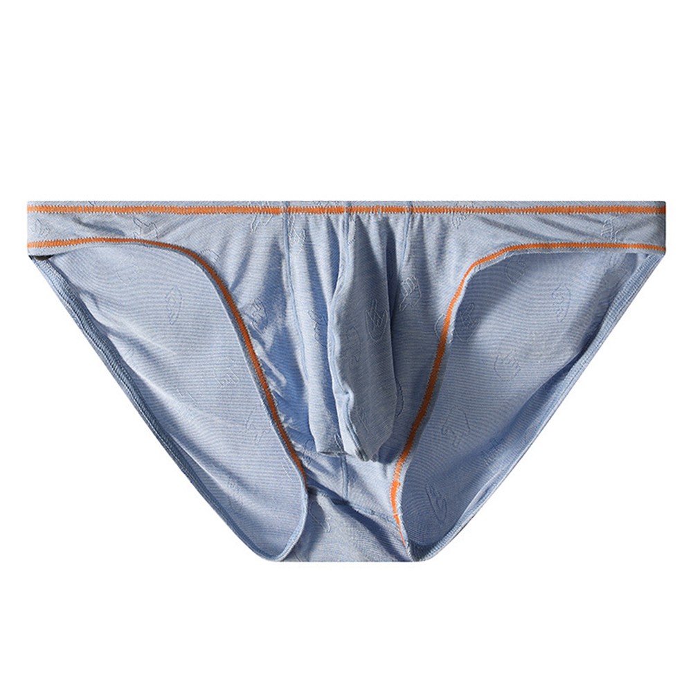 Mens Modal Underwear Briefs Low Waist Sexy Print Sports Pouch Underpants - Picture 11 of 13