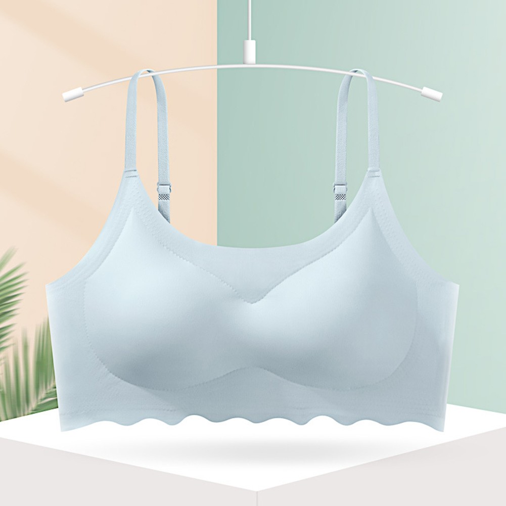 Ice Silk Lingerie Open Back Bra Back Closure For Spring, Summer, Autumn, Winter - Picture 13 of 17