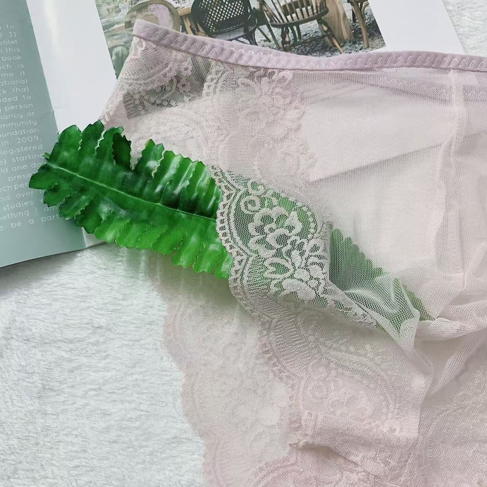 Calzoncillos de encaje para hombre ropa interior transparente sin costuras para comodidad transpirable - Imagen 17 de 24