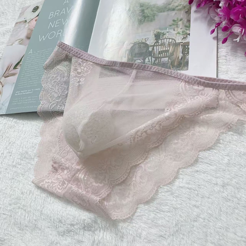Calzoncillos de encaje para hombre ropa interior transparente sin costuras para comodidad transpirable - Imagen 18 de 24