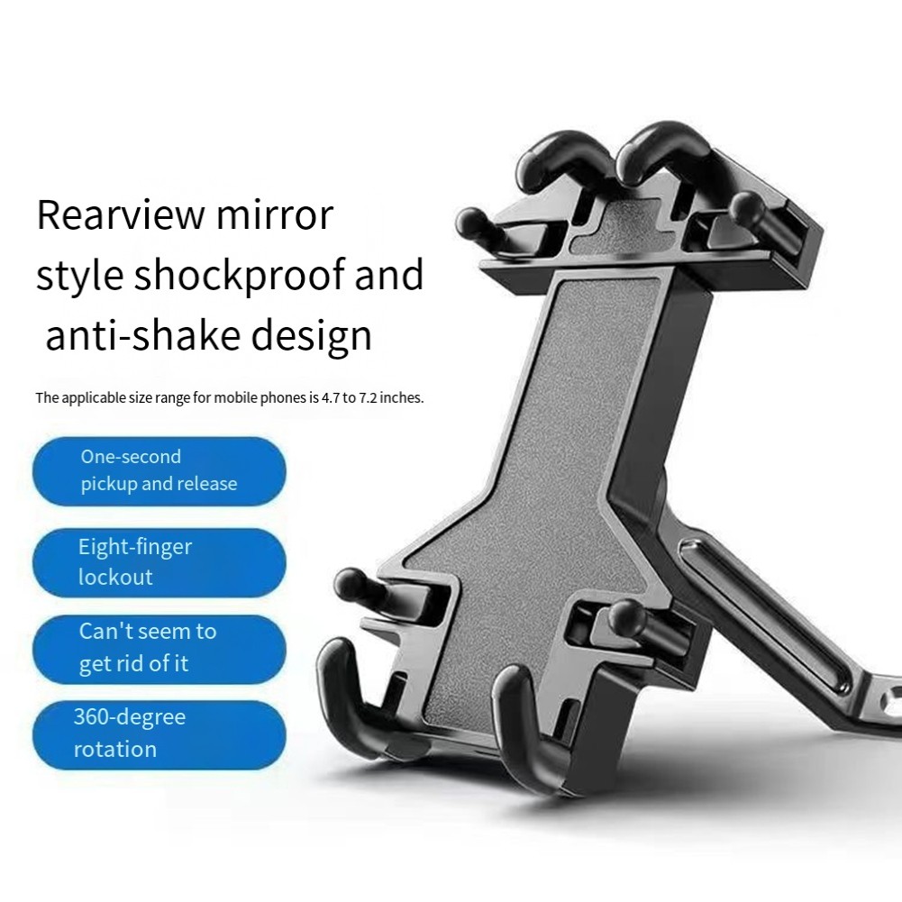 Support Téléphone Moto avec Protection Complète et Réglage Vision 360 Degré - Photo 17 sur 18