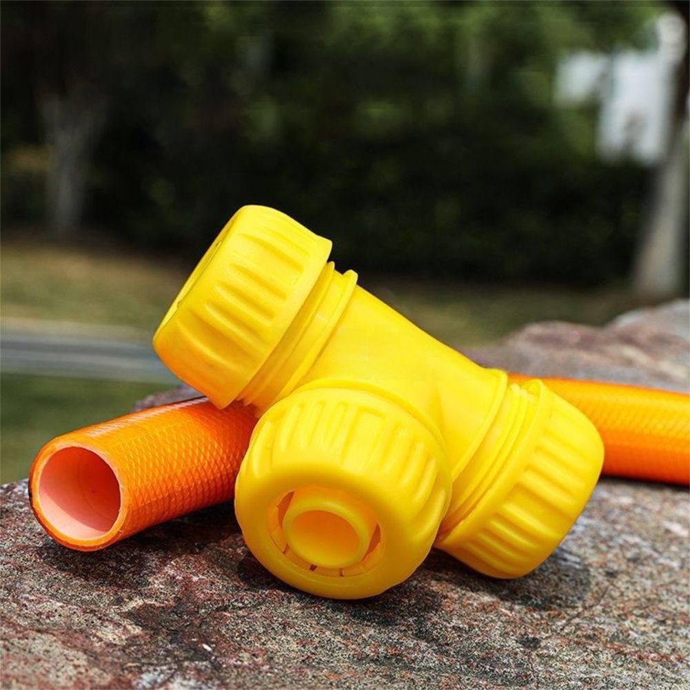 Practical 4pcs Hose Tee Connectors for Enhanced Garden Water Efficiency