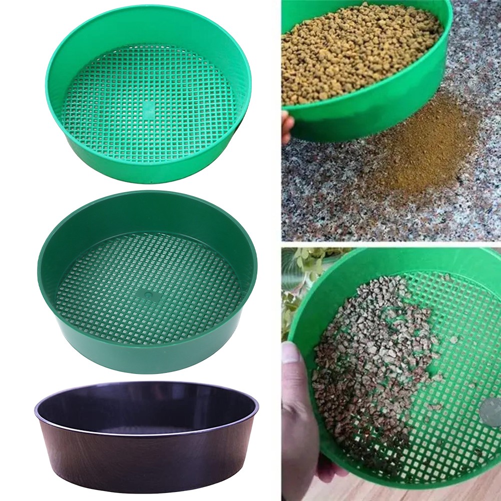 Gartensieb Mit Griff – 2er-Set Zum Sieben Von Erde, Sand & Steinen