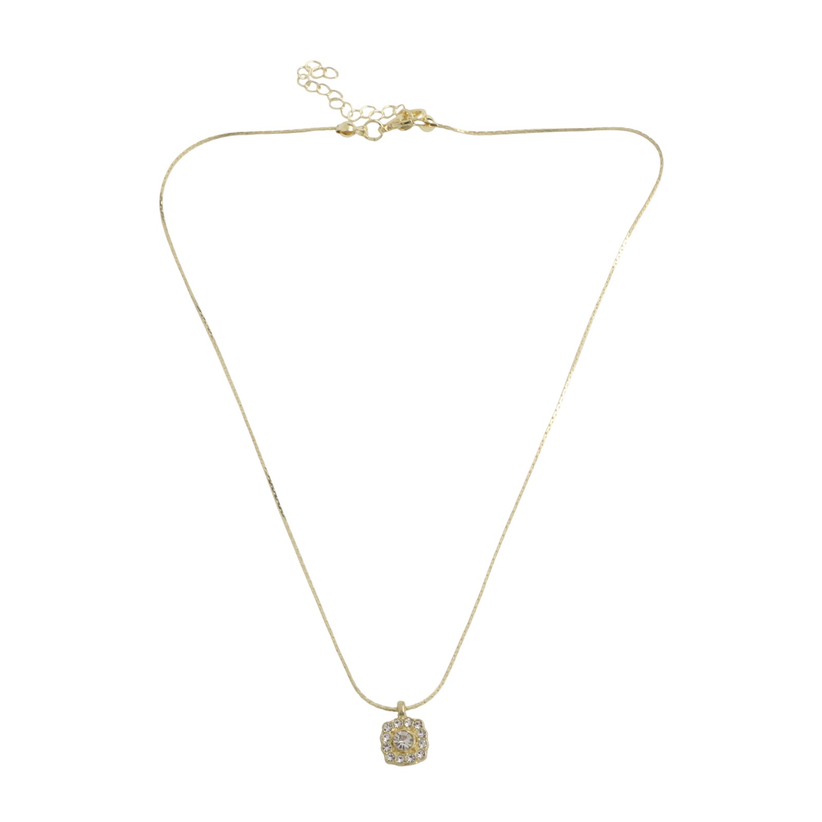 Elegant Mixed Material Necklace with Shimmering Diamonds for Everyday Wear - Picture 14 of 15