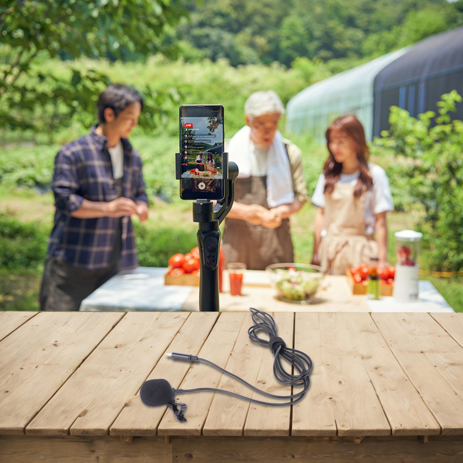 Microphone �� clipser 1 5 m pour audio clair pour streaming en direct et vlogs - Zdjęcie 34 z 45