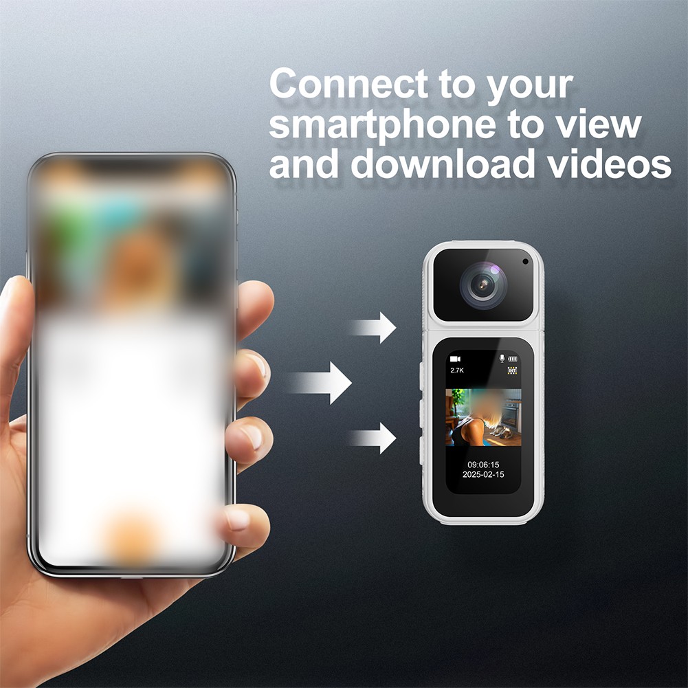 4K Körperkamera Mit Magnet-Clip - Mini Actionkamera Für Radfahren & Reisen | 90 Min Akkulaufzeit